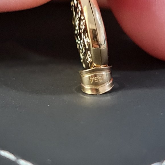 Heart shape gold pendant - Picture 8 of 13